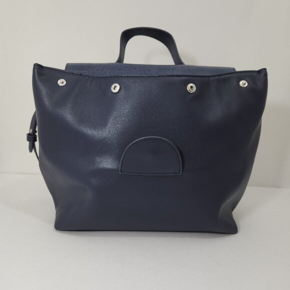 Laila Essence of Norway Geir Ness Women’s Navy Blue Faux Leather Crossbody Bag - Picture 12 of 16